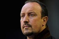 LIVERPOOL, ENGLAND - NOVEMBER 29:  Liverpool Manager Rafael Benitez looks on prior to the Barclays Premier League match between Everton and Liverpool at Goodison Park on November 29, 2009 in Liverpool, England. (Photo by Laurence Griffiths/Getty Images)