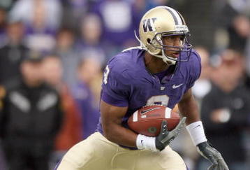 SEATTLE - OCTOBER 24:  James Johnson #3 of the Washington Huskies carries the ball during the game against the Oregon Ducks on October 24, 2009 at Husky Stadium in Seattle, Washington. The Ducks defeated the Huskies 43-19. (Photo by Otto Greule Jr/Getty Images)