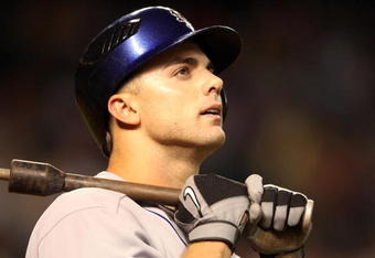 PHOENIX - AUGUST 10:  David Wright #5 of the New York Mets warms up on deck during the major league baseball game against the Arizona Diamondbacks at Chase Field on August 10, 2009 in Phoenix, Arizona.  (Photo by Christian Petersen/Getty Images)