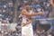 8 Feb 1997:  Guard Allen Iverson of the Philadelphia 76ers passes the ball during the NBA All-Star Rookie Game at the Gund Arena in Cleveland, Ohio.  The East won the game 96-91. Mandatory Credit: Brian Bahr  /Allsport