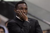 DALLAS - APRIL 25:  Head coach Avery Johnson of the Dallas Mavericks watches as his team takes on the New Orleans Hornets in Game Three of the Western Conference Quarterfinals during the 2008 NBA Playoffs at the American Airlines Center on April 25, 2008 in Dallas, Texas. The Mavericks won 97-87  (Photo by Layne Murdoch/Getty Images)