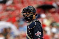 ST. LOUIS, MO - JULY 12:  World Futures All-Star Jesus Montero of the New York Yankees looks on during the 2009 XM All-Star Futures Game at Busch Stadium on July 12, 2009 in St. Louis, Missouri. (Photo by Jamie Squire/Getty Images)