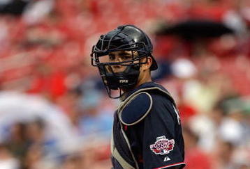 ST. LOUIS, MO - JULY 12:  World Futures All-Star Jesus Montero of the New York Yankees looks on during the 2009 XM All-Star Futures Game at Busch Stadium on July 12, 2009 in St. Louis, Missouri. (Photo by Jamie Squire/Getty Images)