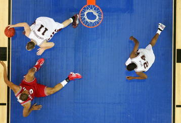 ATLANTA - MARCH 10:  Ben Hansbrough #11 of the Mississippi State Bulldogs starts the fast break after a rebound during their semifinal game against the Arkansas Razorbacks in the Southeastern Conference Men's Basketball Tournament at the Georgia Dome March 10, 2007 in Atlanta, Georgia.  (Photo by Streeter Lecka/Getty Images)