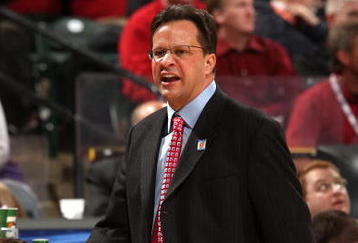 INDIANAPOLIS - MARCH 12:  Head coach Tom Crean of  the Indiana Hoosiers looks on against the Penn State Nittany Lions during the first round of the Big Ten Men's Basketball Tournament at Conseco Fieldhouse on March 12, 2009 in Indianapolis, Indiana.  (Photo by Jonathan Daniel/Getty Images)