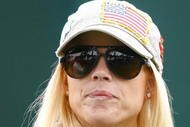 SAN FRANCISCO - OCTOBER 10:  Elin Woods watches the play during the Day Three Morning Foursome Matches of The Presidents Cup at Harding Park Golf Course on October 10, 2009 in San Francisco, California.  (Photo by Scott Halleran/Getty Images)