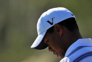 MARANA, AZ - FEBRUARY 26:  Tiger Woods of USA looks dejected during the second round of Accenture Match Play Championships at Ritz - Carlton Golf Club at Dove Mountain on February 26, 2009 in Marana, Arizona.  (Photo by Stuart Franklin/Getty Images)