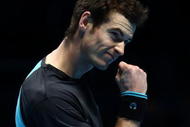 LONDON, ENGLAND - NOVEMBER 26:  Andy Murray of Great Britain celebrates a point during the men's singles round robin match against Fernando Verdasco of Spain during the Barclays ATP World Tour Finals at the O2 Arena on November 26, 2009 in London, England.  (Photo by Julian Finney/Getty Images)