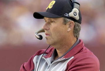 LANDOVER, MD - NOVEMBER 26: Defensive coach Gregg Williams of the Washington Redskins watches the action from the sidelines during the game against the Carolina Panthers on November 26, 2006 at FedEx Field in Landover, Maryland.  (Photo by Greg Fiume/Getty Images) 