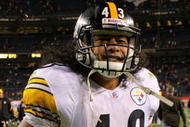 DENVER - NOVEMBER 09:  Troy Polamalu #43 of the Pittsburgh Steelers leaves the field after the game against the Denver Broncos on during NFL action at Invesco Field at Mile High on November 9, 2009 in Denver, Colorado. The Steelers defeated the Broncos 28-10.  (Photo by Doug Pensinger/Getty Images)