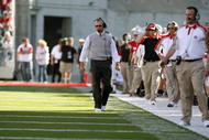 COLUMBUS, OH - OCTOBER 20: Head coach Jim Tressel of the Ohio State Buckeyes walks on the field during the game against the Michigan State Spartans at Ohio Stadium October 20, 2007 in Columbus, Ohio. Ohio State won the game 24-17. (Photo by Gregory Shamus/Getty Image