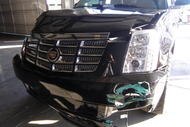 ORLANDO, FL - DECEMBER 02:  In this handout photo provided by The Florida Highway Patrol, the vehicle driven by Tiger Woods during his accident is seen on December 2, 2009 in Orlando, Florida. Woods crashed the SUV into the fire hydrant and tree next to his Florida home in the early hours of November 27.  FHP charged Woods with careless driving which carries a $164 fine and four points on his driving record. Woods released a statement on his website saying, 'I have let my family down and I regret those transgressions with all of my heart.'.  (Photo by Florida Highway Patrol via Getty Images)