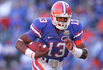 GAINESVILLE, FL - NOVEMBER 17:  Cameron Newton of the Florida Gators breaks a tackle during a  game against the FAU Owls at Ben Hill Griffin Stadium on November 17, 2007 in Gainesville, Florida.  (Photo by Sam Greenwood/Getty Images)