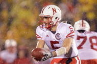 COLUMBIA, MO - OCTOBER 08: Quarterback Zac Lee #5 of the Nebraska Cornhuskers looks to hand off the ball during the game against the Missouri Tigers on October 8, 2009 at Faurot Field/Memorial Stadium in Columbia, Missouri. (Photo by Jamie Squire/Getty Images)