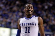 LEXINGTON, KY - NOVEMBER 21:  John Wall #11 of the Kentucky Wildcats looks on during the game against the Rider Broncs on November 21, 2009 in Lexington, Kentucky.  (Photo by Andy Lyons/Getty Images)