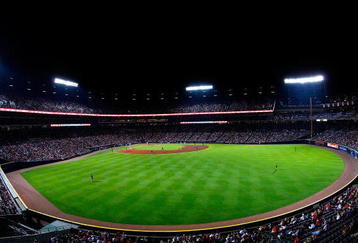 ATLANTA - AUGUST 22:  A view from the outfield of Turner Field during the game between the Atlanta Braves and the Florida Marlins on August 22, 2009 at Turner Field in Atlanta, Georgia.  (Photo by Kevin C. Cox/Getty Images)
