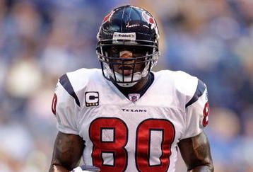 INDIANAPOLIS - NOVEMBER 8:  Andre Johnson #80 of the  Houston Texans is pictured during the NFL game against the Indianapolis Colts at Lucas Oil Stadium on November 8, 2009 in Indianapolis, Indiana.  The Colts defeated the Texans 20-17.  (Photo by Andy Lyons/Getty Images)