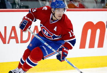 MONTREAL- NOVEMBER 28:  Mike Cammalleri #13 of the Montreal Canadiens skates during the NHL game against the Washington Capitals on November 28, 2009 at the Bell Centre in Montreal, Quebec, Canada.  The Capitals defeated the Canadiens 4-3 in a shootout.  (Photo by Richard Wolowicz/Getty Images)