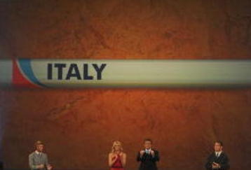 CAPE TOWN, SOUTH AFRICA - DECEMBER 04:  FIFA Secretary General Jérôme Valcke holds the name of Italy during the Final Draw for the FIFA World Cup 2010 December 4, 2009 at the International Convention Centre in Cape Town, South Africa.  (Photo by Laurence Griffiths/Getty Images)