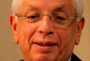 DENVER - APRIL 19:  NBA Commissioner David Stern speaks to the media prior to the tip off between the New Orleans Hornets and the Denver Nuggets in Game One of the Western Conference Quarterfinals during the 2009 NBA Playoffs at Pepsi Center on April 19, 2009 in Denver, Colorado. NOTE TO USER: User expressly acknowledges and agrees that, by downloading and or using this photograph, User is consenting to the terms and conditions of the Getty Images License Agreement.  (Photo by Doug Pensinger/Getty Images)