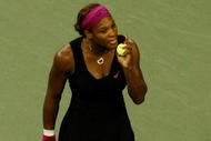 NEW YORK - SEPTEMBER 12:  Serena Williams argues a call by the line judge which led to her disqualification for a conduct violation during the Women's Singles Semifinal match against Kim Clijsters of Belgium on day thirteen of the 2009 U.S. Open at the USTA Billie Jean King National Tennis Center on September 12, 2009 in the Flushing neighborhood of the Queens borough of New York City.  Clijsters defeated Williams 6-4, 7-5. (Photo by Jared Wickerham/Getty Images)