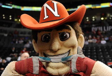 OKLAHOMA CITY - MARCH 11:  The Nebraska Cornhuskers mascot during the Phillips 66 Big 12 Men's Basketball Championship at the Ford Center March 11, 2009 in Oklahoma City, Oklahoma.  (Photo by Ronald Martinez/Getty Images)