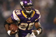 MINNEAPOLIS - NOVEMBER 22:  Adrian Peterson #28 of the Minnesota Vikings rushes against the Seattle Seahawks at Hubert H. Humphrey Metrodome on November 22, 2009 in Minneapolis, Minnesota.  (Photo by Nick Laham/Getty Images)