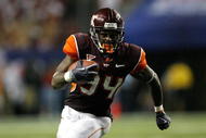 ATLANTA - SEPTEMBER 05:  Ryan Williams #34 of the Virginia Tech Hokies against the Alabama Crimson Tide during the Chick-fil-A Kickoff Game at Georgia Dome on September 5, 2009 in Atlanta, Georgia.  (Photo by Kevin C. Cox/Getty Images)