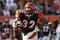 CINCINNATI - NOVEMBER 8: Cedric Benson #32 of the Cincinnati Bengals runs against the Baltimore Ravens at Paul Brown Stadium on November 8, 2009 in Cincinnati, Ohio.  (Photo by John Sommers II/Getty Images)