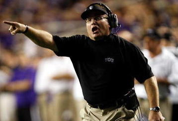 FORT WORTH, TX - NOVEMBER 14:  Head coach Gary Patterson of the TCU Horned Frogs at Amon G. Carter Stadium on November 14, 2009 in Fort Worth, Texas.  (Photo by Ronald Martinez/Getty Images)