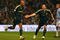 MANCHESTER, ENGLAND - DECEMBER 05:  Nicolas Anelka (L) of Chelsea celebrates with team mate Frank Lampard after Emmanuel Adebayor of Manchester City scored an own goal during the Barclays Premier League match between Manchester City and Chelsea at the City of Manchester Stadium on December 5, 2009 in Manchester, England. (Photo by Alex Livesey/Getty Images)