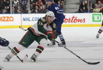 TORONTO, ON - NOVEMBER 10:  Andrew Brunette #15 of the Minnesota Wild skates against the Toronto Maple Leafs at the Air Canada Centre on November 10, 2009 in Toronto, Canada.  (Photo by Bruce Bennett/Getty Images)