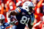 AUBURN, AL - NOVEMBER 27:  Terrell Zachery #81 of the Auburn Tigers against the Alabama Crimson Tide at Jordan-Hare Stadium on November 27, 2009 in Auburn, Alabama.  (Photo by Kevin C. Cox/Getty Images)