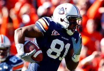 AUBURN, AL - NOVEMBER 27:  Terrell Zachery #81 of the Auburn Tigers against the Alabama Crimson Tide at Jordan-Hare Stadium on November 27, 2009 in Auburn, Alabama.  (Photo by Kevin C. Cox/Getty Images)