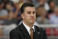 GLENDALE, AZ - MARCH 26:  Head Coach Matt Painter of the Purdue Boilermakers watches action during the game against the Connenticut Huskies in the Sweet 16 of the NCAA Division I Men's Basketball Tournament at the University of Phoenix Stadium on March 26, 2009 in Glendale, Arizona.  (Photo by Ronald Martinez/Getty Images)