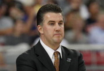 GLENDALE, AZ - MARCH 26:  Head Coach Matt Painter of the Purdue Boilermakers watches action during the game against the Connenticut Huskies in the Sweet 16 of the NCAA Division I Men's Basketball Tournament at the University of Phoenix Stadium on March 26, 2009 in Glendale, Arizona.  (Photo by Ronald Martinez/Getty Images)