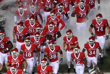 PISCATAWAY, NJ - NOVEMBER 12:  The Rutgers Scarlet Knights take the field to play against the South Florida Bulls at Rutgers Stadium on November 12, 2009 in Piscataway, New Jersey.  (Photo by Jim McIsaac/Getty Images)
