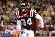 ATLANTA - OCTOBER 17:  Ryan Williams #34 of the Virginia Tech Hokies against the Georgia Tech Yellow Jackets at Bobby Dodd Stadium on October 17, 2009 in Atlanta, Georgia.  (Photo by Kevin C. Cox/Getty Images)