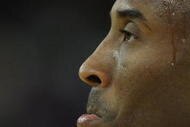 OAKLAND, CA - NOVEMBER 28:  Kobe Bryant #24 of the Los Angeles Lakers looks on against the Golden State Warriors during an NBA game at Oracle Arena on November 28, 2009 in Oakland, California.  NOTE TO USER: User expressly acknowledges and agrees that, by downloading and/or using this Photograph, user is consenting to the terms and conditions of the Getty Images License Agreement.  (Photo by Jed Jacobsohn/Getty Images)