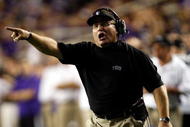 FORT WORTH, TX - NOVEMBER 14: Head coach Gary Patterson of the TCU Horned Frogs at Amon G. Carter Stadium on November 14, 2009 in Fort Worth, Texas. (Photo by Ronald Martinez/Getty Images)