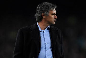 BARCELONA, SPAIN - NOVEMBER 24:  Coach Jose Mourinho of Inter Milan follows his players during the UEFA Champions League group F match between FC Barcelona and Inter Milan at the Camp Nou Stadium on November 24, 2009 in Barcelona, Spain. Barcelona won the match 2-0.  (Photo by Jasper Juinen/Getty Images)