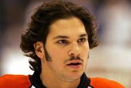 LOS ANGELES, CA - NOVEMBER 18:  Daniel Carcillo #13 of the Philadelphia Flyers skates during warm-up prior to their NHL game against the Los Angeles Kings at the Staples Center on November 18, 2009 in Los Angeles, California.  The Flyers defeated the Kings 3-2.  (Photo by Victor Decolongon/Getty Images)