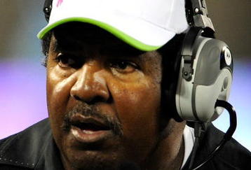 ORLANDO, FL - OCTOBER 22:  Head coach Dennis Green of the California Redwoods watches the action during the game against the Florida Tuskers at the Florida Citrus Bowl on October 22, 2009 in Orlando, Florida.  (Photo by Sam Greenwood/Getty Images)