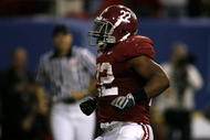 ATLANTA - DECEMBER 5:  Mark Ingram #22 of the Alabama Crimson Tide celebrates after he scored a 1-yard touchdown in the fourth quarter against the Florida Gators during the SEC Championship game at Georgia Dome on December 5, 2009 in Atlanta, Georgia.  (Photo by Kevin C. Cox/Getty Images)