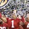 ATLANTA - DECEMBER 5:  B.J. Scott #1 of the Alabama Crimson Tide celebrates as confetti falls after their 32-13 win against the Florida Gators during the SEC Championship game at Georgia Dome on December 5, 2009 in Atlanta, Georgia.  (Photo by Kevin C. Cox/Getty Images)