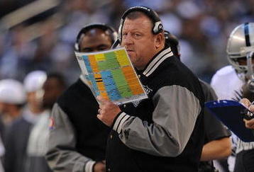 ARLINGTON, TX - NOVEMBER 26:  Head coach Tom Cable of the Oakland Raiders at Cowboys Stadium on November 26, 2009 in Arlington, Texas.  (Photo by Ronald Martinez/Getty Images)