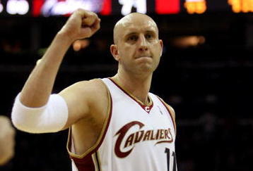 CLEVELAND - MAY 28: Zydrunas Ilgauskas #11 of the Cleveland Cavaliers reacts after a play against the Orlando Magic in Game Five of the Eastern Conference Finals during the 2009 Playoffs at Quicken Loans Arena on May 28, 2009 in Cleveland, Ohio. NOTE TO USER: User expressly acknowledges and agrees that, by downloading and or using this photograph, User is consenting to the terms and conditions of the Getty Images License Agreement  (Photo by Elsa/Getty Images)