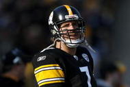 PITTSBURGH - DECEMBER 06: Ben Roethlisberger #7 of the Pittsburgh Steelers looks on from the sideline while playing the the Oakland Raiders December 6, 2009 at Heinz Field in Pittsburgh, Pennsylvania. Oakland won the game 27-24. (Photo by Gregory Shamus/Getty Images)