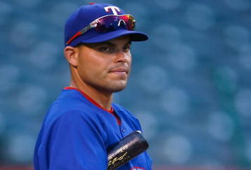 ANAHEIM, CA - SEPTEMBER 29:  Ivan Rodriguez #7 of the Texas Rangers takes batting practice prior to the game against the Los Angeles Angels of Anaheim at Angel Stadium on September 29, 2009 in Anaheim, California.  (Photo by Jeff Gross/Getty Images)