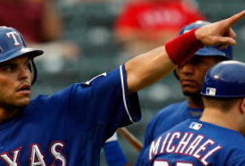 ARLINGTON, TX - SEPTEMBER 13:  Catcher Ivan Rodriguez #7 of the Texas Rangers on September 12, 2009 at the Ballpark in Arlington, Texas.  (Photo by Ronald Martinez/Getty Images)